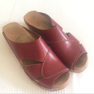 Swedish Vintage Clog Sandals Båstad Toffeln 70s